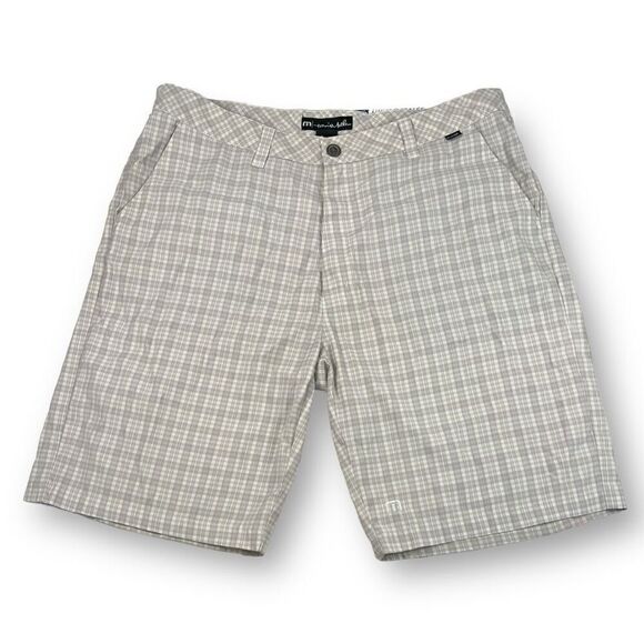 Travis Mathew Golf Plaid Shorts Size 36 - Picture 1 of 6